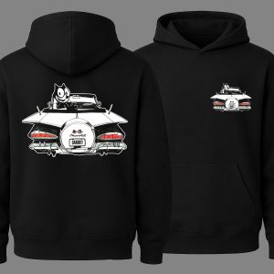CAT 1959 Chevrolet Impala Convertible Lowrider Hoodie – Classic Car Art Collection